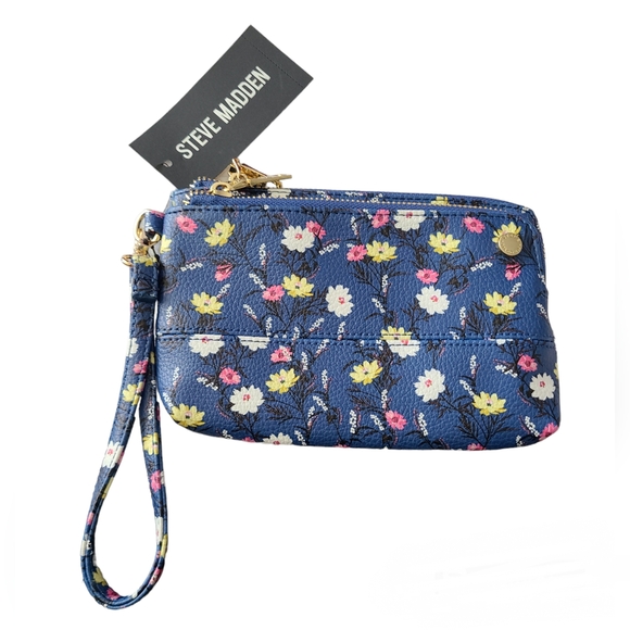 NWT STEVE MADDEN | BLUE/MINT| FLORAL PRINT |  BTRELL WRISTLET - Picture 15 of 16